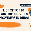 List of Top 10 Painting Services Providers in Dubai - Blog Thumbnail